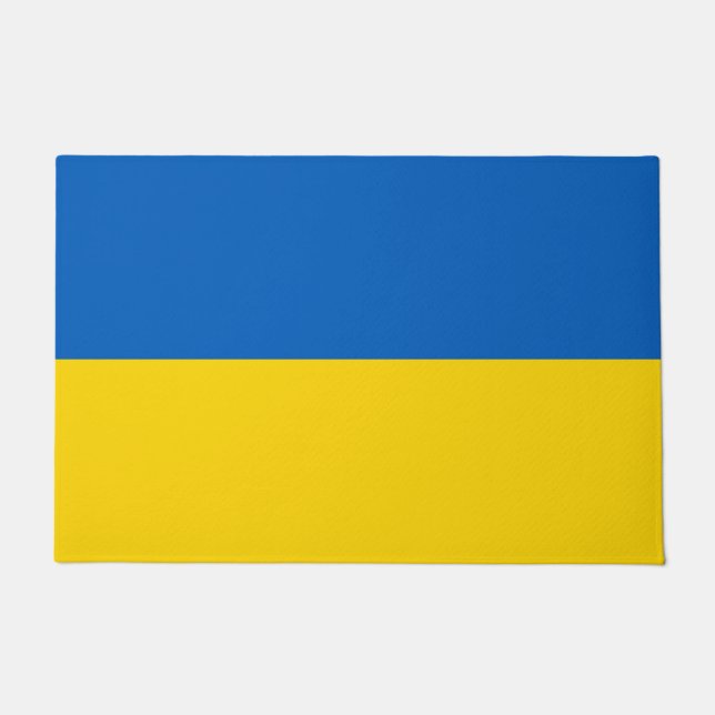 Door Mat with Flag of Ukraine (Front)