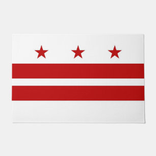 Door Mat with Flag of Washington DC, USA