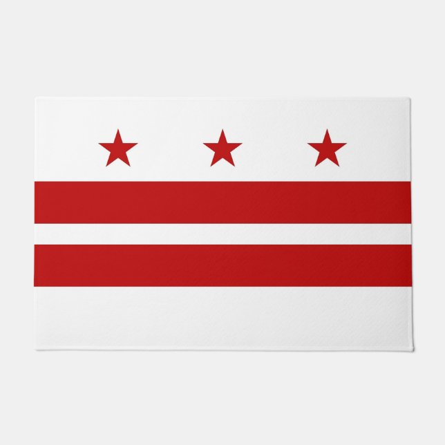 Door Mat with Flag of Washington DC, USA (Front)