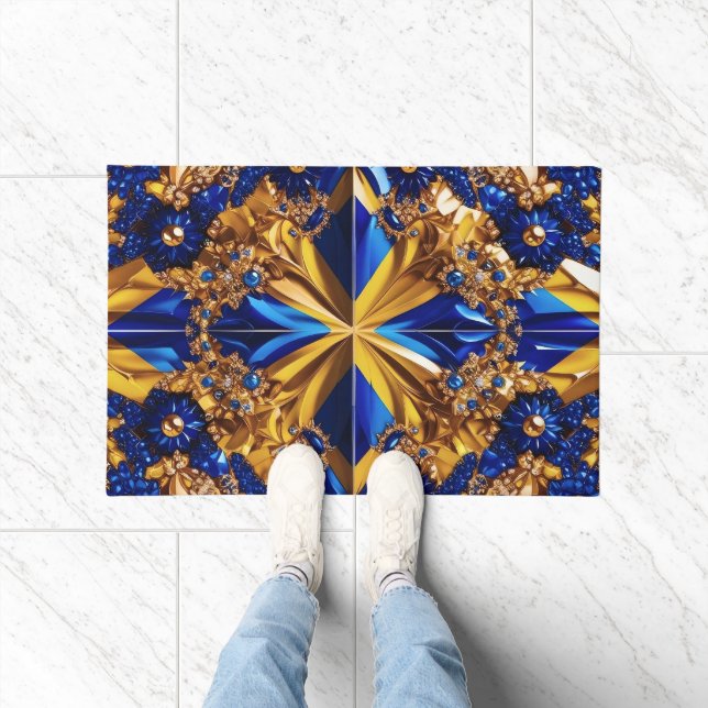 Door Mat with Sweden Colours design (Indoor)