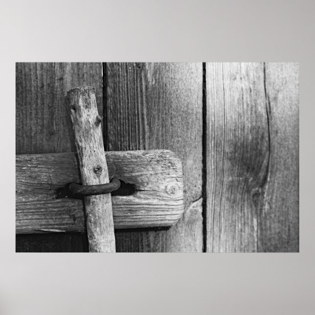 Door of old barn 4 poster (Front)