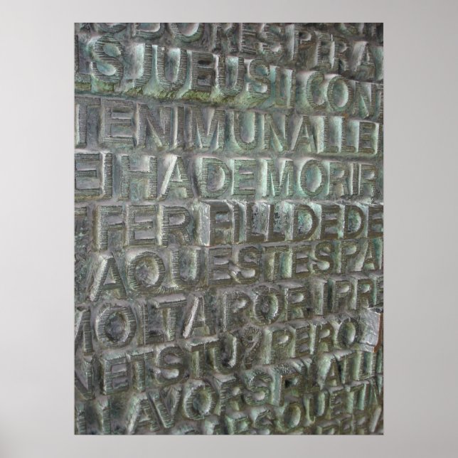 Door of the Sagrada Familia, Barcelona Poster (Front)