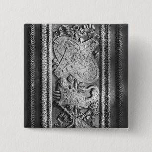 Door panel, Henri II style, c.1556 2 Inch Square Button