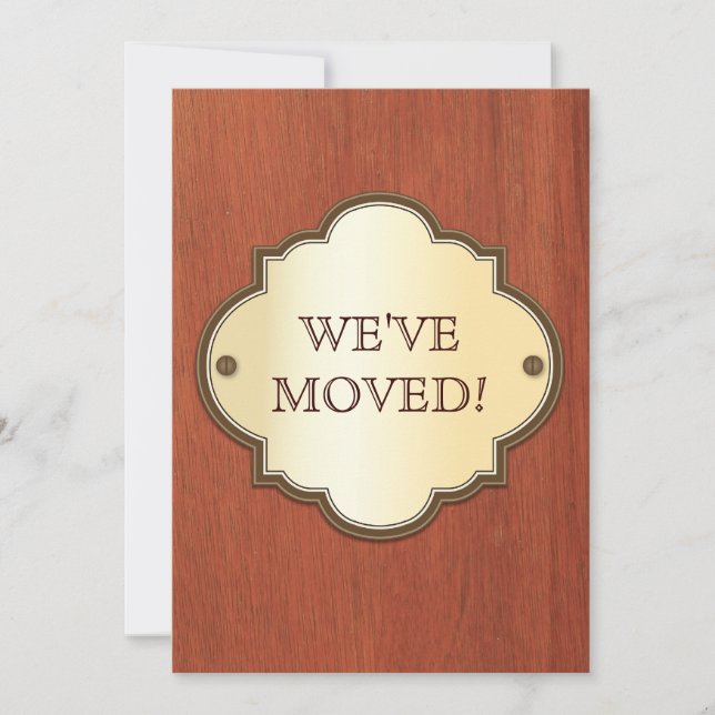 Door Plaque Moving Announcement (Front)