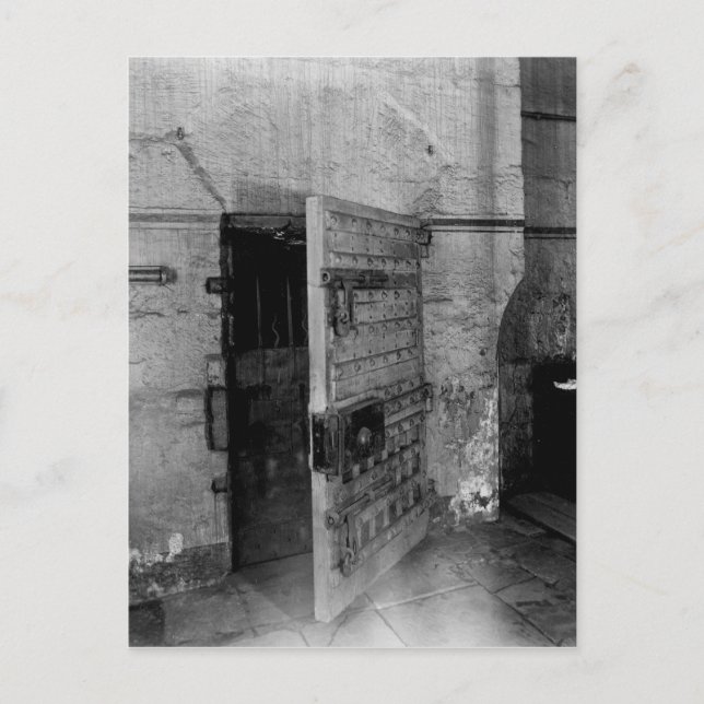 Door to Newgate Prison Postcard (Front)