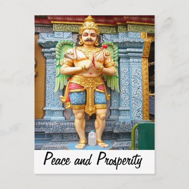 Doorkeeper, from a Hindu temple Postcard (Front)