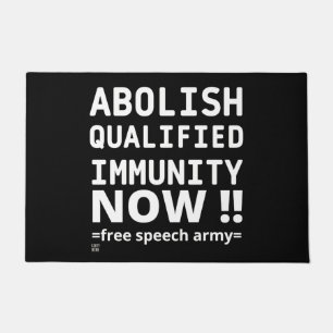 doormat  "ABOLISH Q.I."