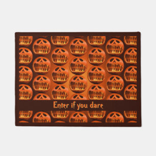 Doormat Halloween pumpkin jack o lantern 