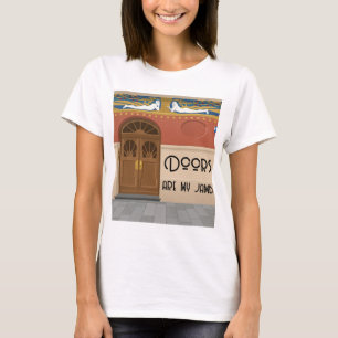 Doors Are My Jamb   Colour Block Art Nouveau T-Shirt