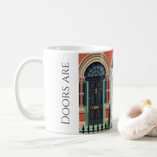 Doors Are My Jamb Colour Block in Ireland Coffee Mug
