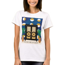 Doors Are My Jamb | T-Shirt Color Block Art Déco