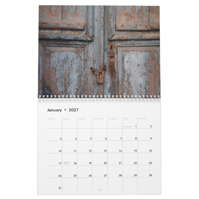 doors calendar (Jan 2027)