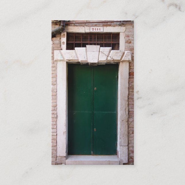 doors of venice, italy business card (Front)