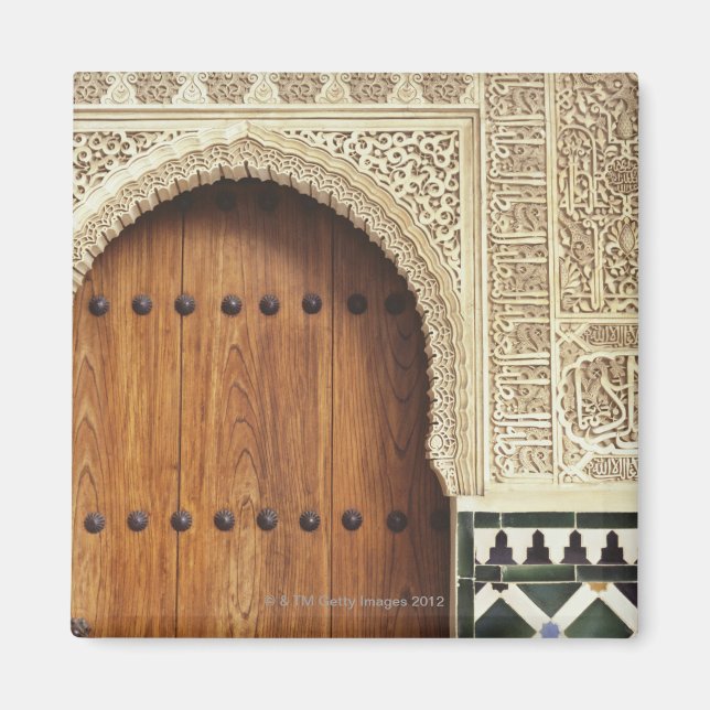 Doorway at the Alhambra palace in Granada, Spain 2 Magnet (Front)