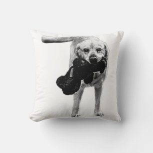 Doorway Greeting – Plush in Tow Throw Pillow