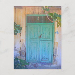 Doorway in Rhodes, Greece Postcard