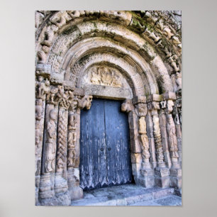 Doorway of a church (Bravaes) of the XI century Poster