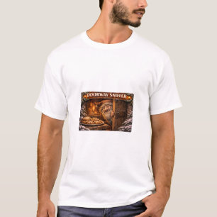 Doorway Sniffer Icelandic Yule Lad T-Shirt