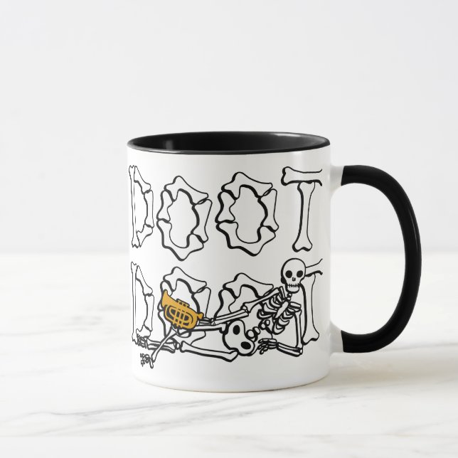 Doot Doot Skeleton Mug (Right)