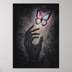 Dopamine Gothic, Mental Health, Abstract Butterfly Poster