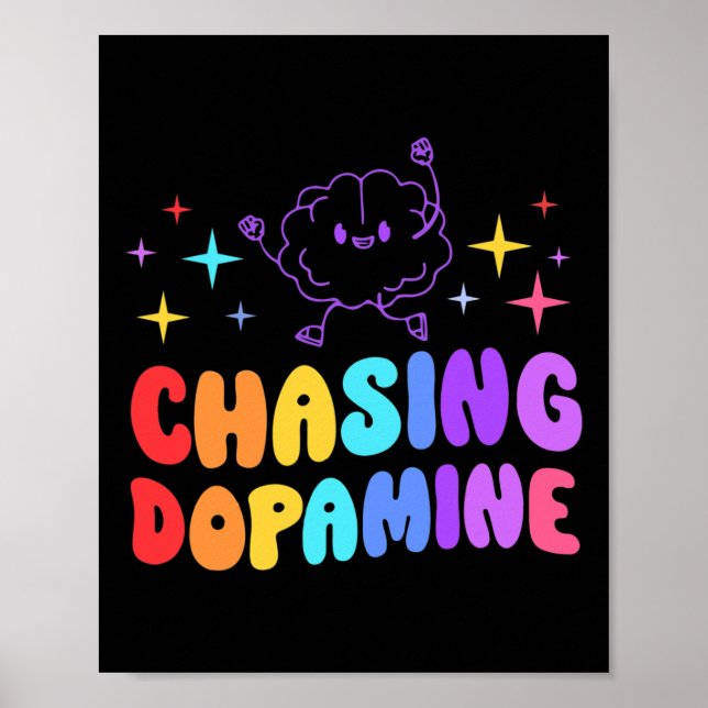 Dopamine Mental Health Aesthetic  Poster (Front)