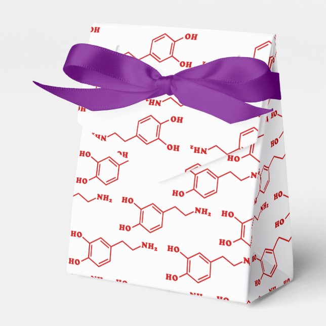 Dopamine Molecular Chemical Formula Favor Box (Front Side)