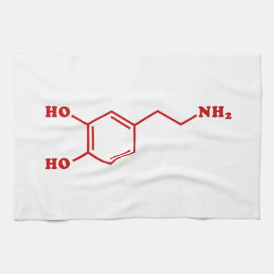 Dopamine Molecular Chemical Formula Kitchen Towel