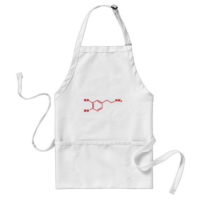Dopamine Molecular Chemical Formula Standard Apron (Front)