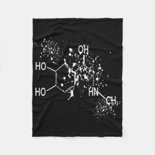 Dopamine Molecule Climber Science Bouldering Humor Fleece Blanket