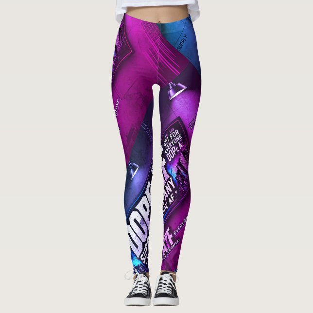 Dope_AF leggings extensibles colorés (Devant)