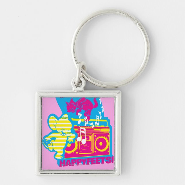 Dope Beats Happy Feets Keychain (Front)