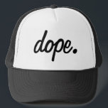 dope. classics trucker cap<br><div class="desc">Trendy trucker cap with a stylish black and white design.</div>