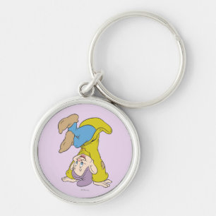 Dopey Doing a Head Stand Keychain