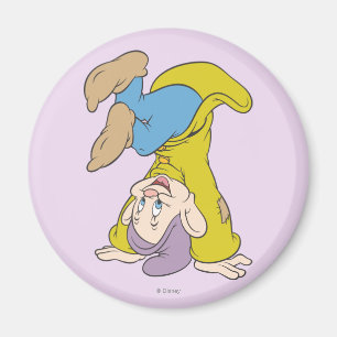 Dopey Doing a Head Stand Magnet