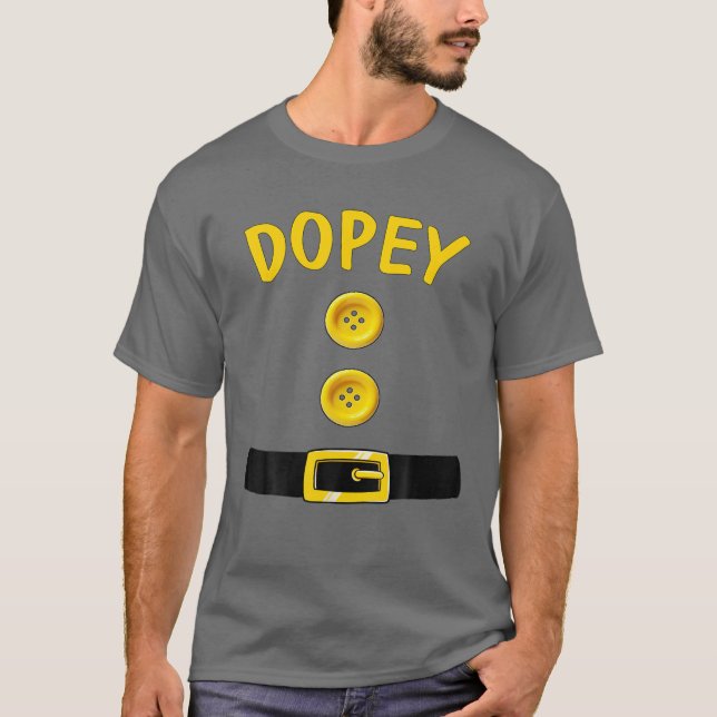 Dopey Dwarf Halloween Costume Color Matching Dopey T-Shirt (Front)