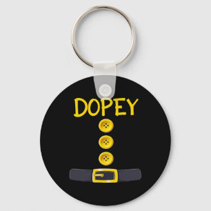 Dopey Dwarf Halloween Costume Colour Matching Dope Keychain