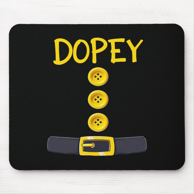 Dopey Dwarf Halloween Costume Colour Matching Dope Mouse Pad (Front)