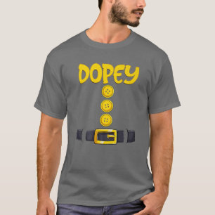Dopey Halloween Dwarf Costume Colour Matching T-Shirt
