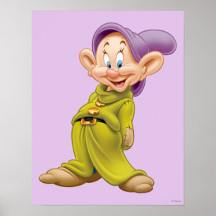 Dopey Standing Poster