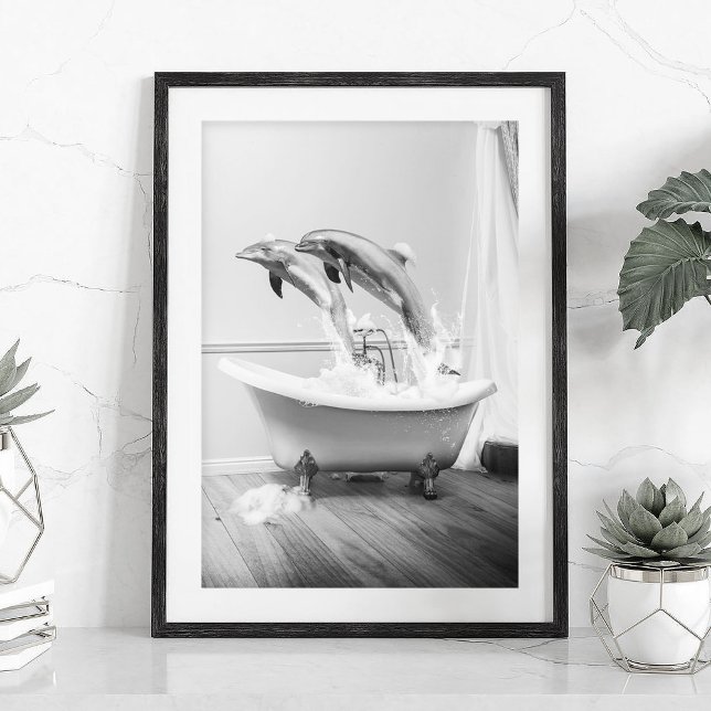 Dophin in a bathtub Poster (Creator Uploaded)