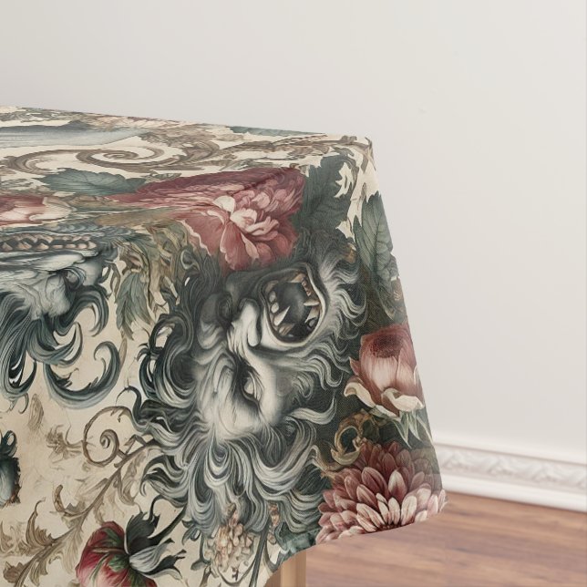 Doppelganger Malevolence – Gothic Large Pattern Tablecloth (In Situ)