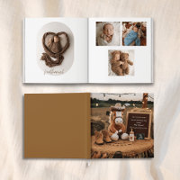 Adorable ferme thème bébé photo livre de garde