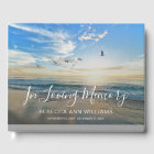 Beach Ocean Photo Memorial ou funéraire livre d'in