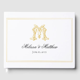 D'or COULEURS MODIFIABLES MM Monogramme MM Crest Livre 