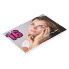 Élégante Calligraphie Sweet 16 Photo Rose Livre d'