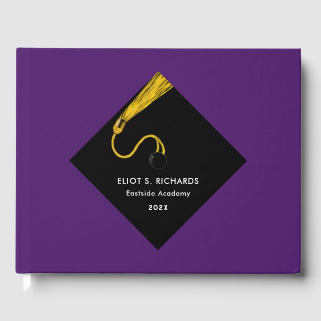 D'or Graduation Party Livre d'invité (Recto)