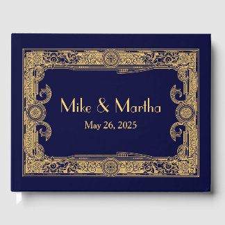 D'or Livre d'hôtes Art Déco Ornamental Gold Frame