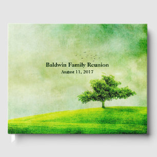 D'or Livre d'hôtes Green Tree Family Reunion