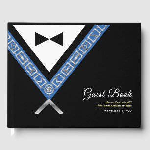 D'or Livre d'invité maçonnique   Freemason Officier Jew