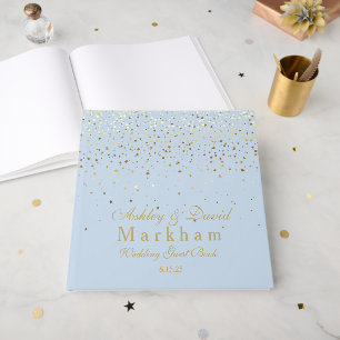 D'or Livre d'invité mariage
